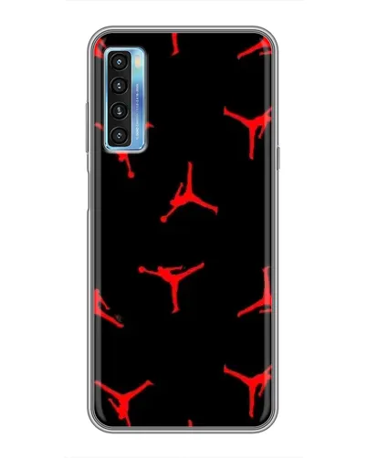 Чехол для TCL 20L с картинкой «Jordan Red Pattern» Чехол для TCL 20L с картинкой «Jordan Red Pattern»