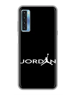 Чехол для TCL 20L с картинкой «Jordan White Logo»