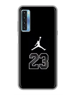 Чехол для TCL 20L с картинкой «Jordan Flight 23»