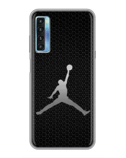 Чехол для TCL 20L с картинкой «Jordan Dark Carbon»