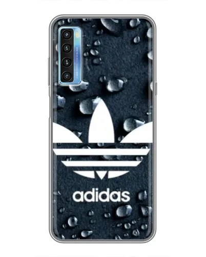 Чохол для TCL 20L з картинкою «Adidas Trefoil Blue»