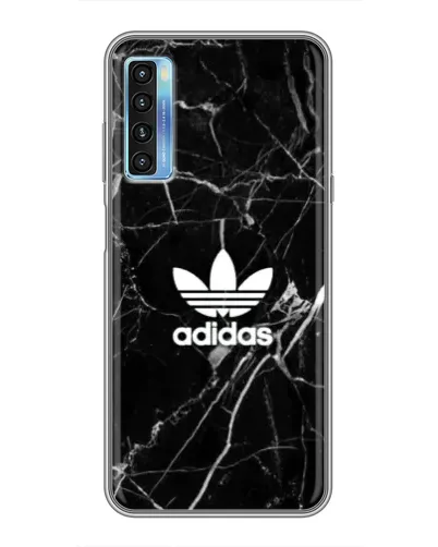 Чохол для TCL 20L з картинкою «Білий мармур Adidas»