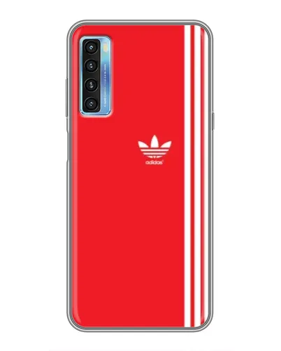 Чохол для TCL 20L з картинкою «Червоний мінімалізм Adidas»