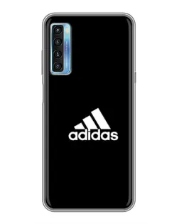 Чохол для TCL 20L з картинкою «Чорна класика Adidas»