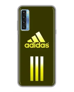 Чохол для TCL 20L з картинкою «Оливковий градієнт Adidas»