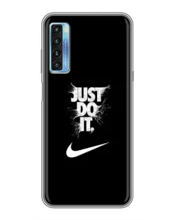 Чохол для TCL 20L з картинкою «Текстовий принт Nike»