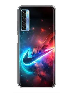 Чохол для TCL 20L з картинкою «Вогняний логотип Nike»
