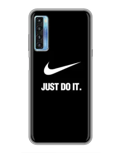 Чохол для TCL 20L з картинкою «Класичний принт Nike»
