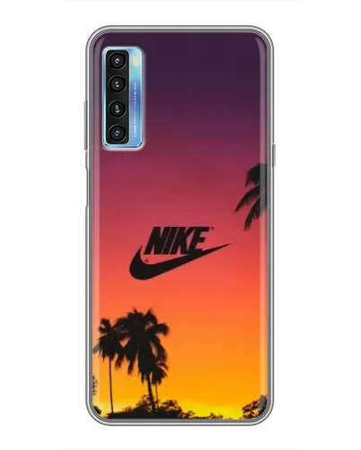 Чохол для TCL 20L з картинкою «Nike на заході сонця»