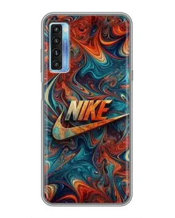 Чохол для TCL 20L з картинкою «Nike в абстракції»