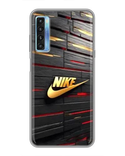 Чохол для TCL 20L з картинкою «Золотий Nike на металі»