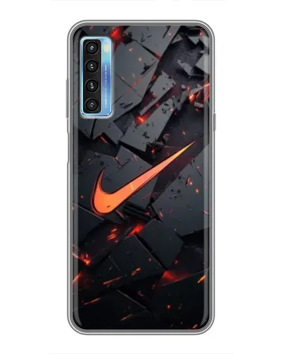 Чохол для TCL 20L з картинкою «Nike — ефект розломів»