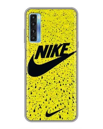 Чохол для TCL 20L з картинкою «Жовтий текстурний Nike»