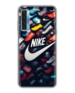 Чохол для TCL 20L з картинкою «Колекція кросівок Nike»