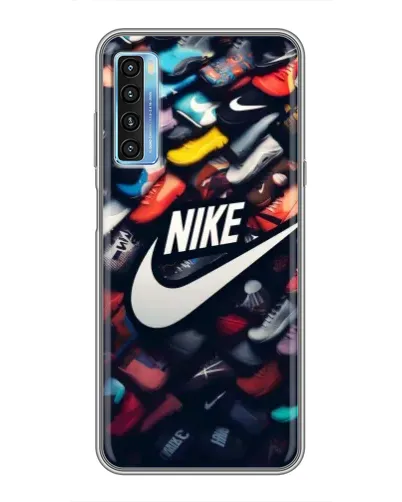 Чохол для TCL 20L з картинкою «Колекція кросівок Nike»