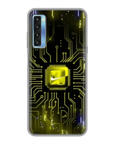 Чохол для TCL 20L з картинкою «Nike — золота іскра»