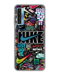 Чехол для TCL 20L с картинкой «Яркий коллаж Nike» Чехол для TCL 20L с картинкой «Яркий коллаж Nike»