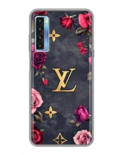 Чохол для TCL 20L з картинкою «Квітковий Louis Vuitton»
