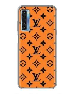 Чохол для TCL 20L з картинкою «Помаранчевий стиль LV»