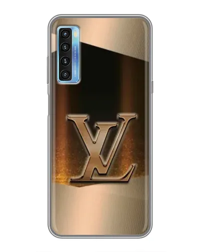 Чохол для TCL 20L з картинкою «LV — золоте сяйво»