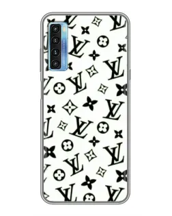 Чохол для TCL 20L з картинкою «Монохромний хаос LV»