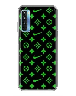 Чохол для TCL 20L з картинкою «Неоновий принт LV»