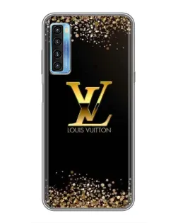 Чохол для TCL 20L з картинкою «LV — золоті іскри»