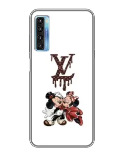 Чохол для TCL 20L з картинкою «LV та Міккі Маус»