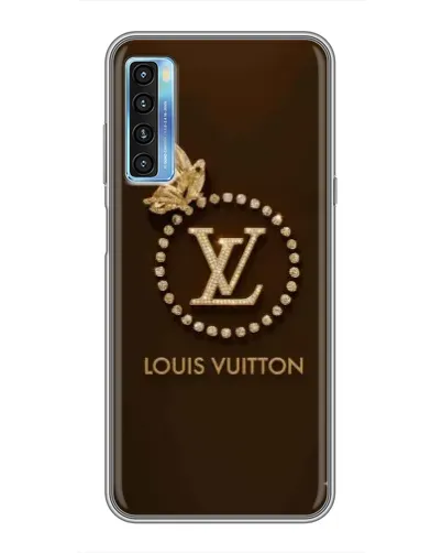 Чохол для TCL 20L з картинкою «LV — золота печатка»