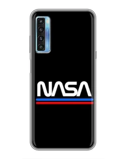 Чохол для TCL 20L з картинкою «NASA — класика Red Blue»