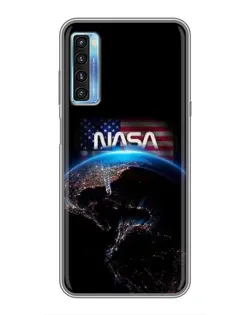 Чохол для TCL 20L з картинкою «Земля з космосу NASA»