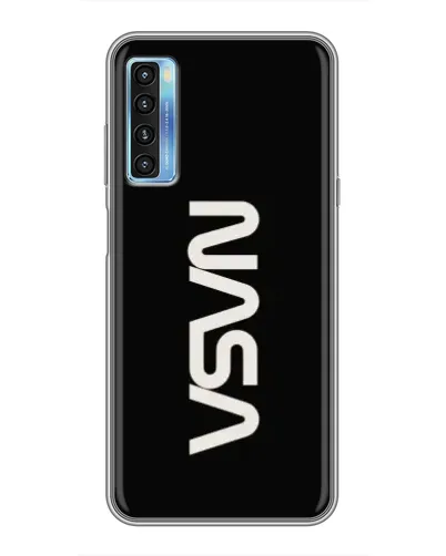 Чохол для TCL 20L з картинкою «NASA — вертикальний логотип»
