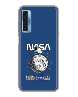 Чохол для TCL 20L з картинкою «NASA — місячна місія»