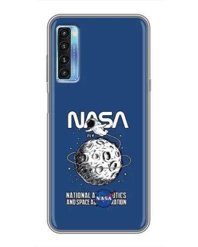 Чохол для TCL 20L з картинкою «NASA — місячна місія»