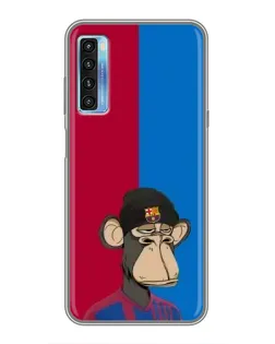 Чохол для TCL 20L з картинкою «Bored Ape — фанат Барси»