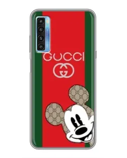 Чохол для TCL 20L з картинкою «Gucci — смуги та Міккі»