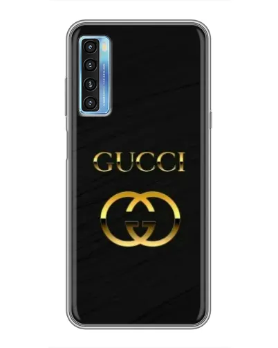 Чохол для TCL 20L з картинкою «Золотий логотип Gucci»