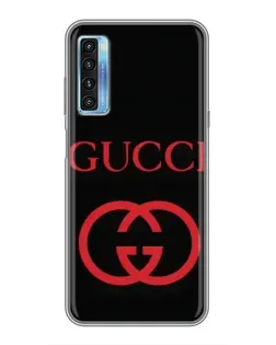 Чохол для TCL 20L з картинкою «Gucci — червоний логотип»