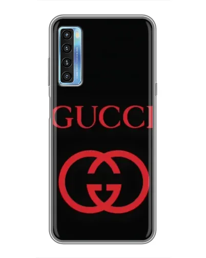 Чохол для TCL 20L з картинкою «Gucci — червоний логотип»