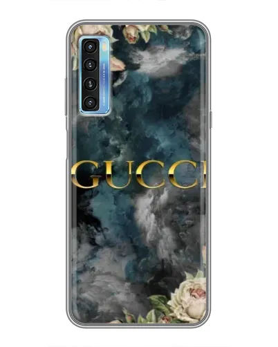 Чехол для TCL 20L с картинкой «Абстрактные цветы Gucci»