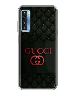 Чохол для TCL 20L з картинкою «Gucci — стьобаний чорний»