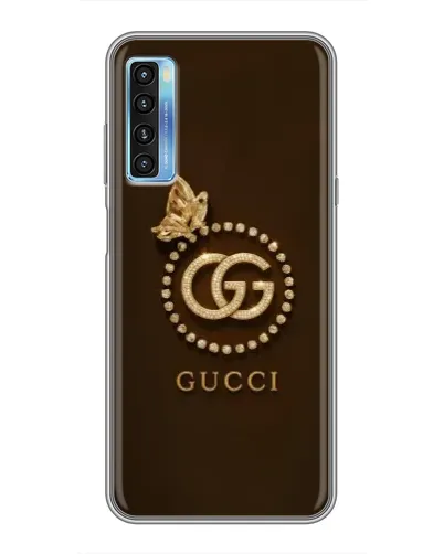 Чохол для TCL 20L з картинкою «Gucci — золотий метелик»