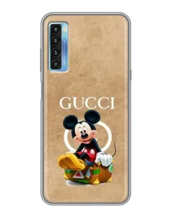 Чохол для TCL 20L з картинкою «Міккі Маус Gucci — крафт»