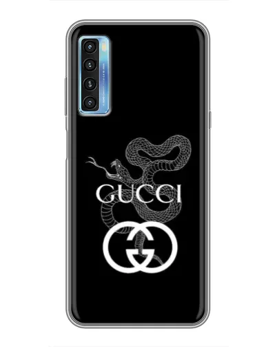 Чохол для TCL 20L з картинкою «Gucci — срібна змія»