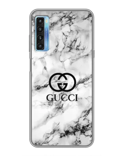 Чохол для TCL 20L з картинкою «Gucci — мармуровий шик»