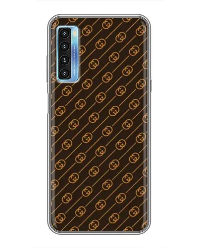 Чохол для TCL 20L з картинкою «Gucci — золоті діагоналі»