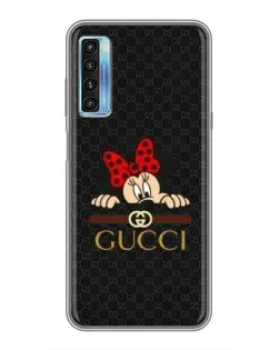 Чохол для TCL 20L з картинкою «Мінні Маус Gucci — чорний»