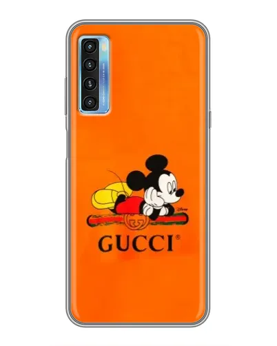 Чохол для TCL 20L з картинкою «Міккі Маус Gucci — помаранч»