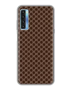 Чохол для TCL 20L з картинкою «Gucci — шоколадна сітка»