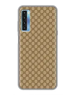 Чохол для TCL 20L з картинкою «Gucci — класичний беж»